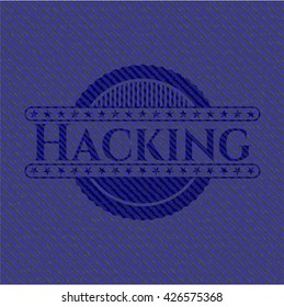 Hacking with denim texture