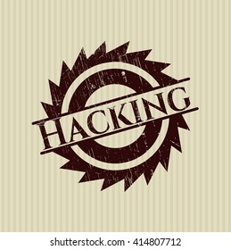 Hacking grunge style stamp