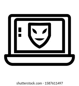 hacking icon isolated sign symbol vector illustration - high quality black style vector icons

