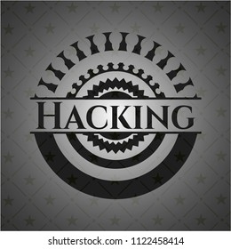 Hacking realistic black emblem