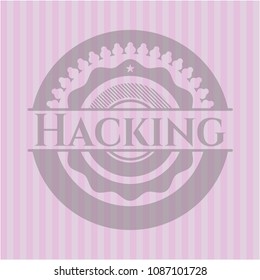  Hacking realistic pink emblem