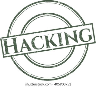 Sello de textura gruesa de goma de hackeo