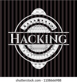 Hacking silver shiny emblem