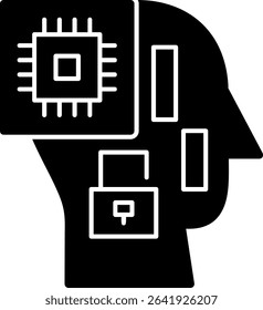 Hacking Skills Glyph Vector Icon Design