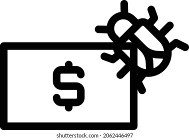 hacking  vector thin line icon