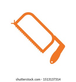 Hacksaw Blade Icon Vector.  Build and Repair Element. Construction Tool. 