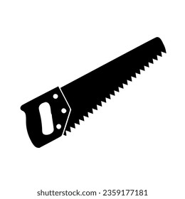 hacksaw design in black vector