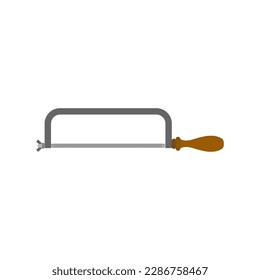 hacksaw flat design vector illustration isolated on white background