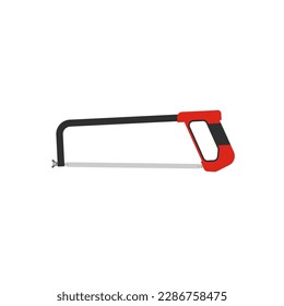 hacksaw flat design vector illustration isolated on white background