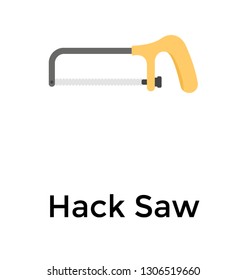 Hacksaw flat icon vector 