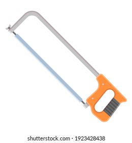 Hacksaw flat style vector icon isolated