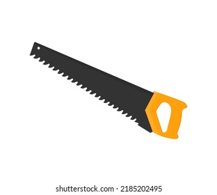 Hacksaw, Hand saw Repair tool logo design. Industry and construction vector design and illustration.
