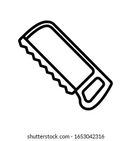 hacksaw icon design, flat style icon collection