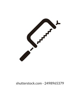 Hacksaw icon. Flat silhouette version.