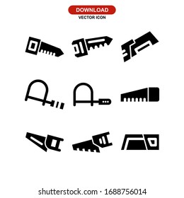 hacksaw icon or logo isolated sign symbol vector illustration - Collection of high quality black style vector icons
