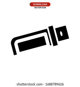 hacksaw icon or logo isolated sign symbol vector illustration - high quality black style vector icons
