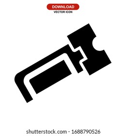 hacksaw icon or logo isolated sign symbol vector illustration - high quality black style vector icons
