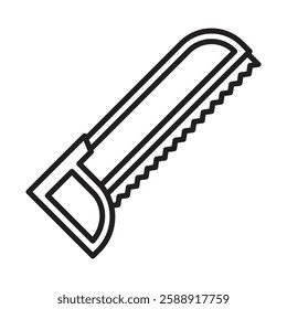 hacksaw icon Outline vector symbol sign