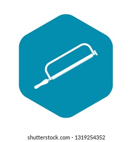 Hacksaw icon in simple style isolated on white background
