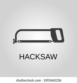 Hacksaw icon. Hacksaw symbol. Flat design. Stock - Vector illustration