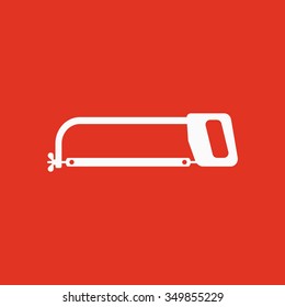 The hacksaw icon. Hacksaw symbol. Flat Vector illustration