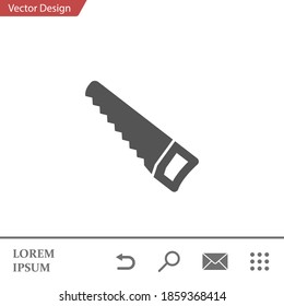 hacksaw icon. Vector illustration EPS 10.