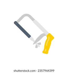 Icono de la sierra negra en vector. Logotipo