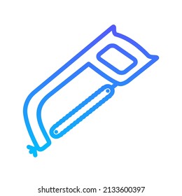 Hacksaw Line Gradient Icon Design