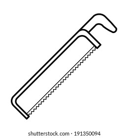 hacksaw outline vector