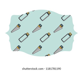 Hacksaw and saw label frame