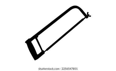 hacksaw silhouette high quality vector