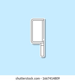 Hacksaw sticker icon. Simple thin line, outline vector of web icons for ui and ux, website or mobile application