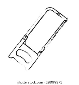 hacksaw tool icon image vector illustration design 