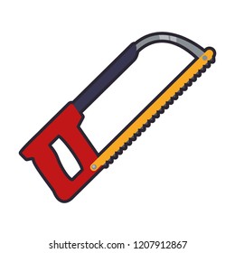 hacksaw tool isolated icon