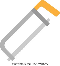 Hacksaw Tool Isolated on White Background