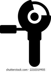ilustración de hacksaw Vector en un fondo transparente. Símbolos de calidad superior. Iconos vectoriales de glifos para diseño de conceptos y gráficos. 

