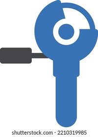 ilustración de hacksaw Vector en un fondo transparente. Símbolos de calidad superior. Iconos vectoriales de glifos para diseño de conceptos y gráficos. 

