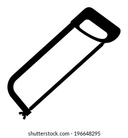 hacksaw, vector silhouette
