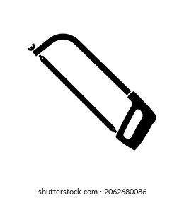 Vector de silueta, silueta hackeada aislada en fondo blanco.