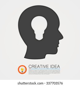 I had the idea in my head. Vector illustration