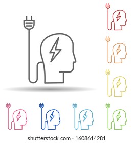 Had, socket in multi color style icon. Simple thin line, outline vector of business icons for ui and ux, website or mobile application
