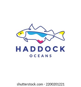 Haddock Fish Abstract Logo Design