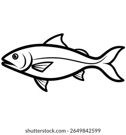 Haddock Fish Illustration – Printable Vector Art for Seafood and Marine Design Projects