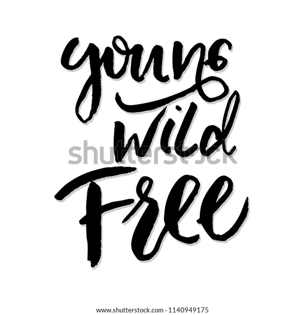 Haddrawn Lettering Quote About Freedom Unique Stock Vector Royalty Free 1140949175 Shutterstock