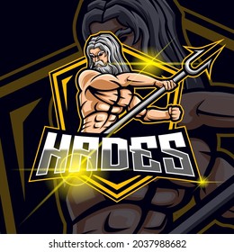 Hades E-Sport logo Design Template