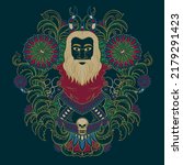 hades ornament vector outline ornament