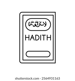 Hadith color icon. Muslim religion.Sign for web page, mobile app, button, logo. Vector isolated button. Editable stroke.