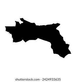 Hadjer Lamis Region map, administrative division of Chad. Vector illustration.