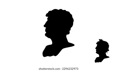 Hadrianische Silhouette, hochwertiger Vektorgrafik