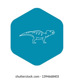 Hadrosaurid icon. Outline illustration of hadrosaurid vector icon for web